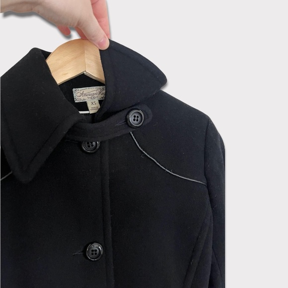 American Rag Wool Military Peacoat Black Size XS Very Thick High Quality - Picture 5 of 10